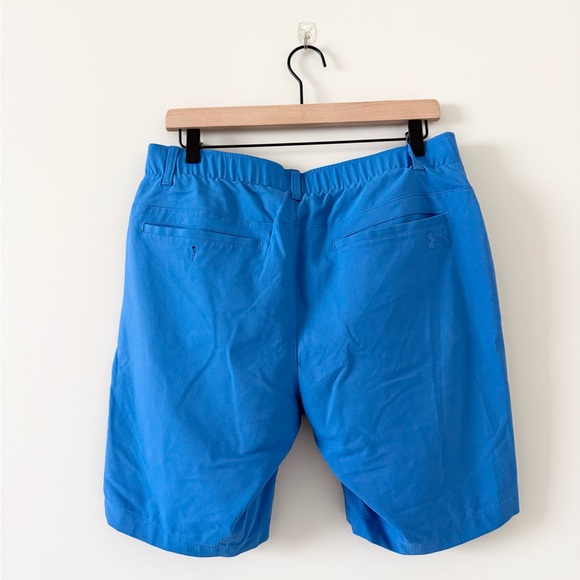 Under Armour HeatGear Athletic Shorts in Bright Blue Size 32 - Picture 3 of 6